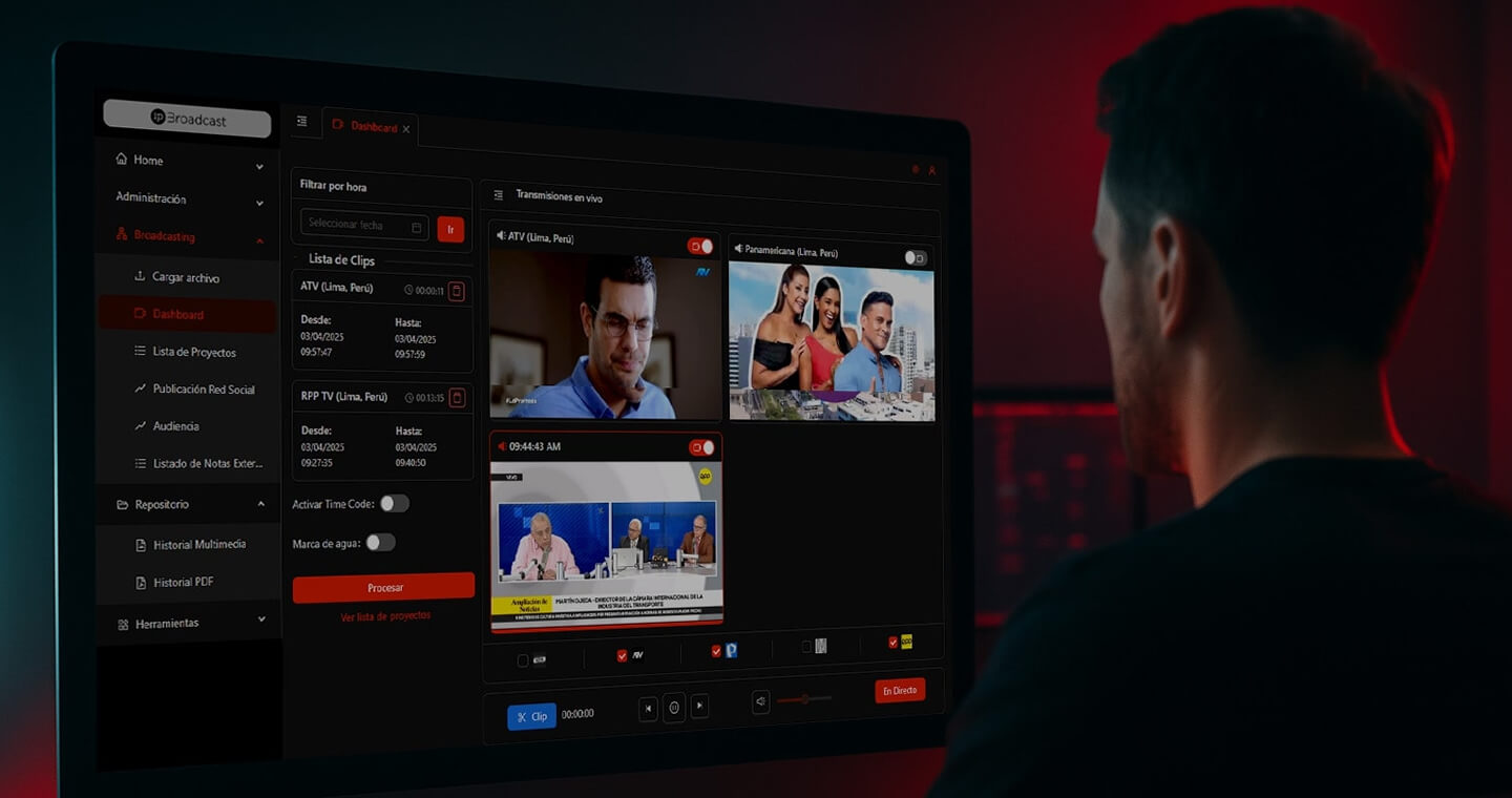 Broadcast-IP | Monitoreo y Captura de Streaming y TV en Vivo